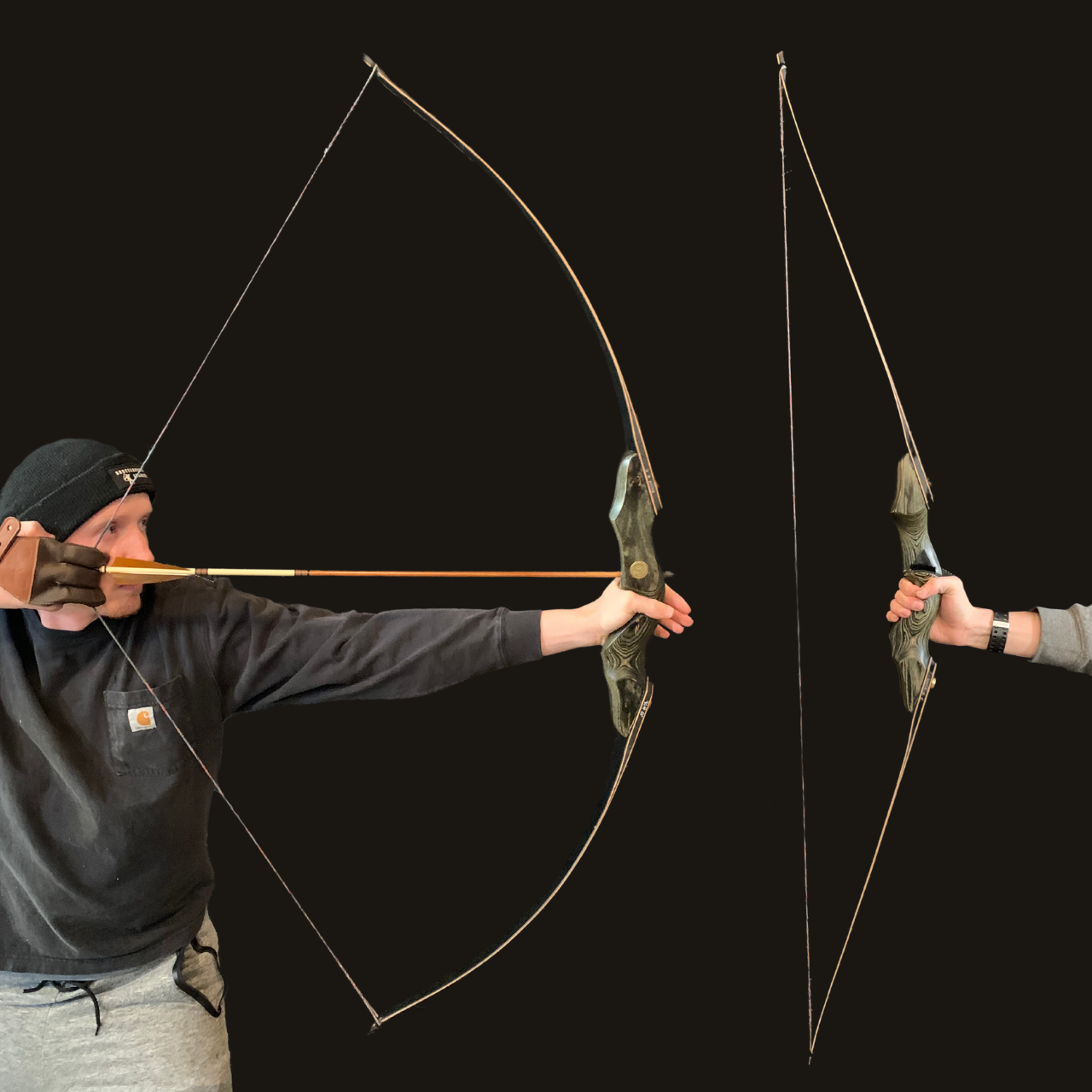 The INSPECTED Black Hunter Longbow