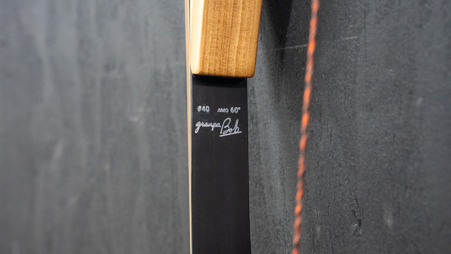 The Bob Garner – USA-Made Takedown Recurve Bow - 4 Month Lead time