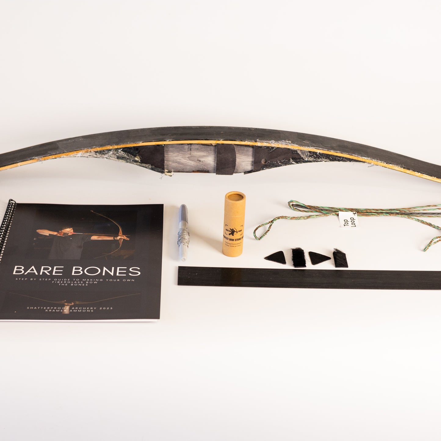 The Bare BONES - Fiberglass Bow Kit - 1 month lead time