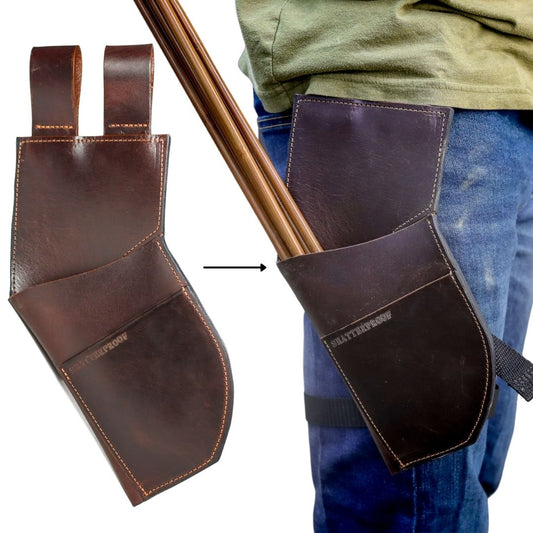 Leather Rear Facing Hip Quiver