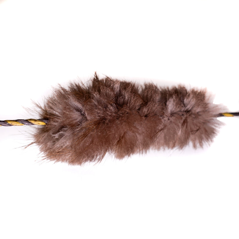 Single Fur String Beaver Fur Bow String Silencers – Shatterproof Archery