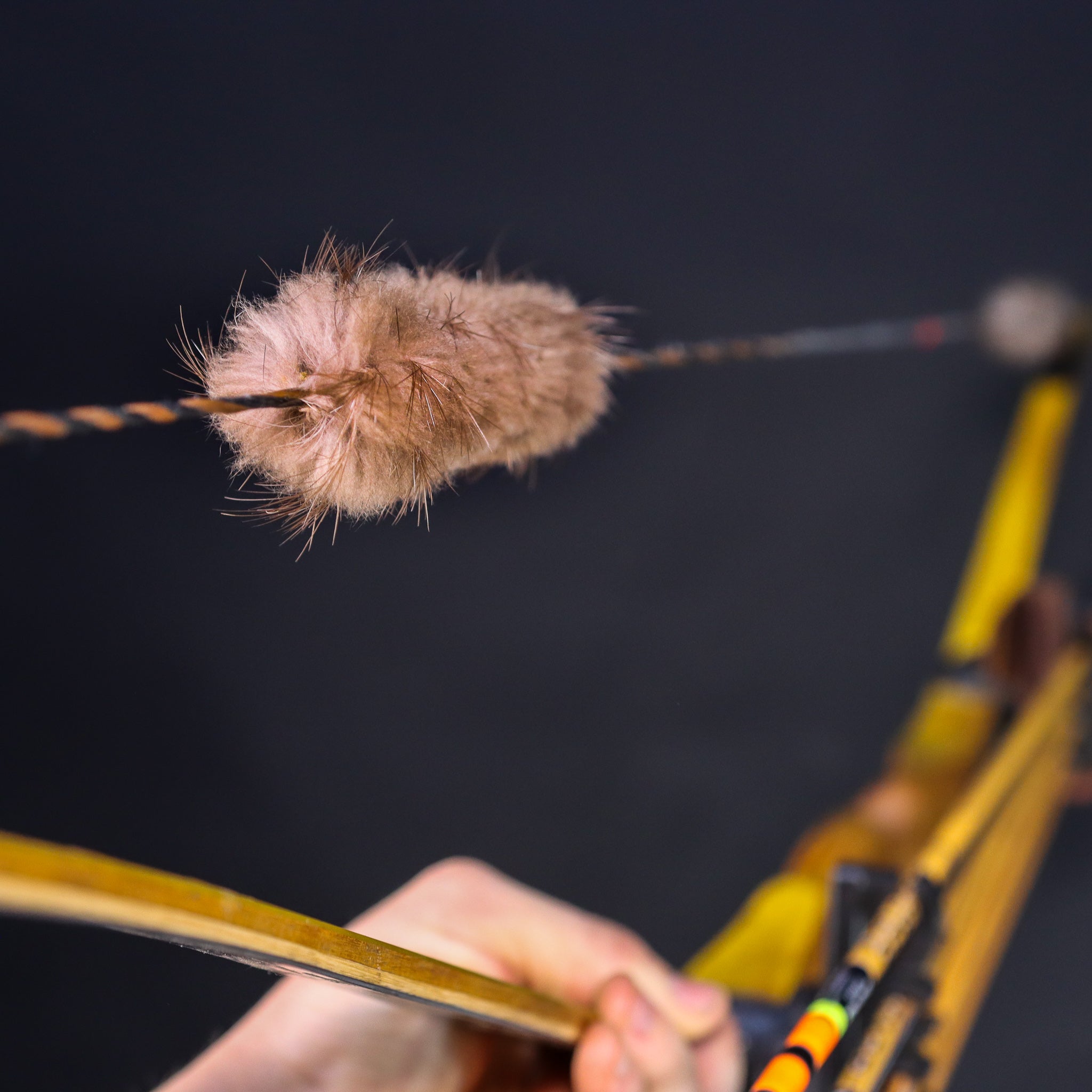 Single Fur String Beaver Fur Bow String Silencers – Shatterproof Archery